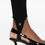 Leggings con staffe in nero Coperni - donna 