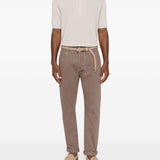 Jeans a cinque tasche in marrone Brunello cucinelli - uomo 