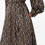 Abito midi Giara con stampa in nero Max Mara - donna 
