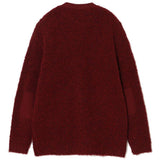 Cardigan girocollo in rosso Undercover - uomo 