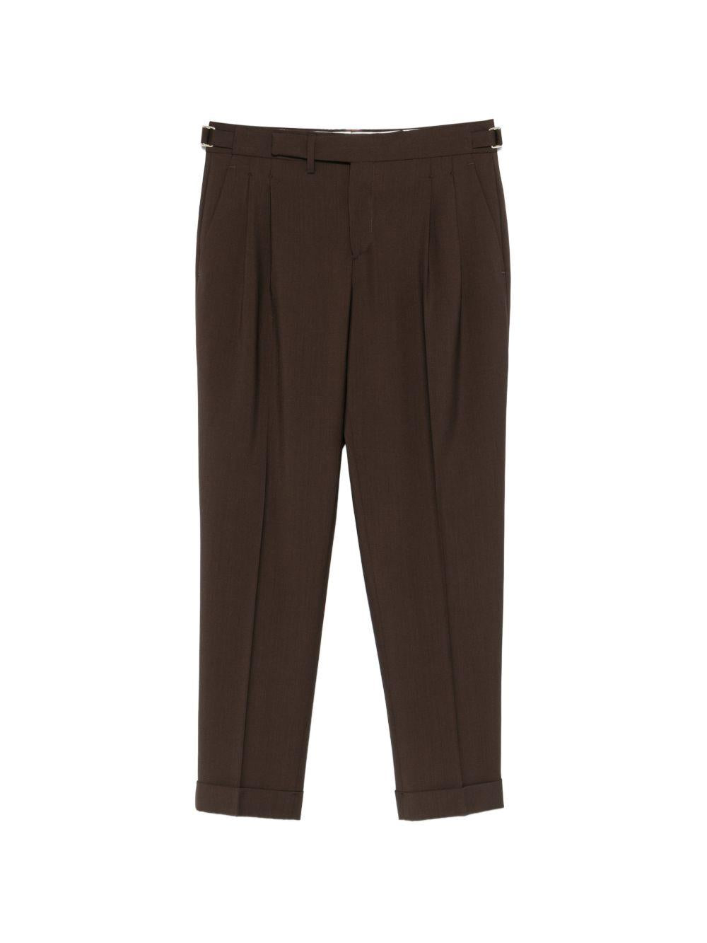 Pantaloni con fibbia e pieghe in marrone Briglia 1949- donna 