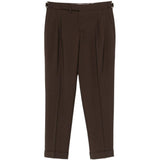 Pantaloni con fibbia e pieghe in marrone Briglia 1949- donna 