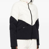 Giacca da sci bicolore in bianco e nero Perfect moment - donna 