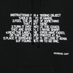 Felpa con stampa slogan in nero Oamc peacemaker - uomo 