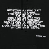 Felpa con stampa slogan in nero Oamc peacemaker - uomo 