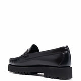 Mocassini con effetto lucido in nero Gh bass - donna 