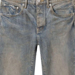 Jeans P001 con effetto schiarito in grigio Purple - uomo 