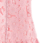 Abito in pizzo con colletto in rosa Self-Portrait - donna 