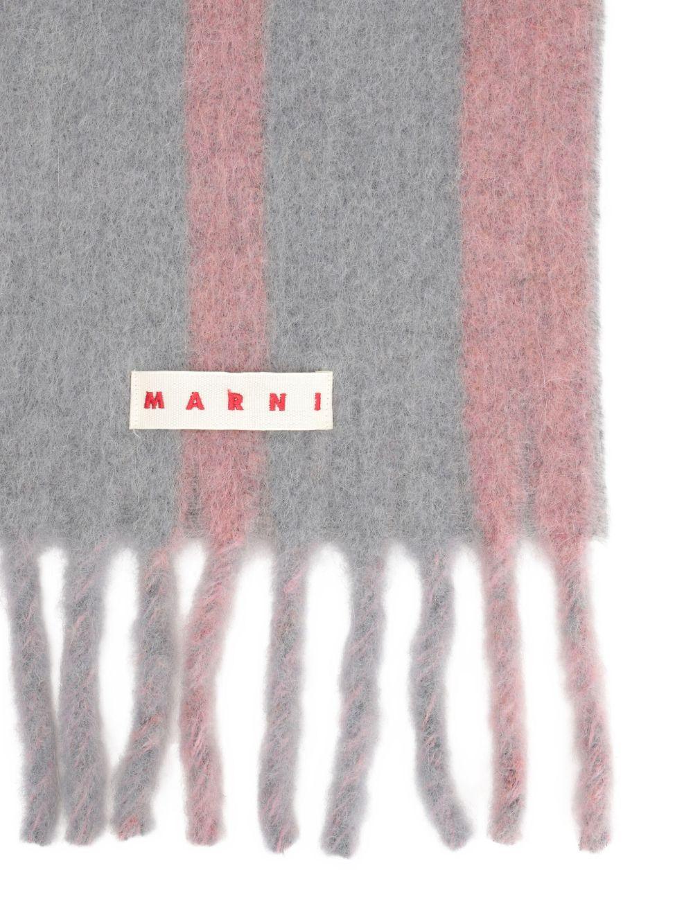 Sciarpa a righe con frange Marni - unisex 