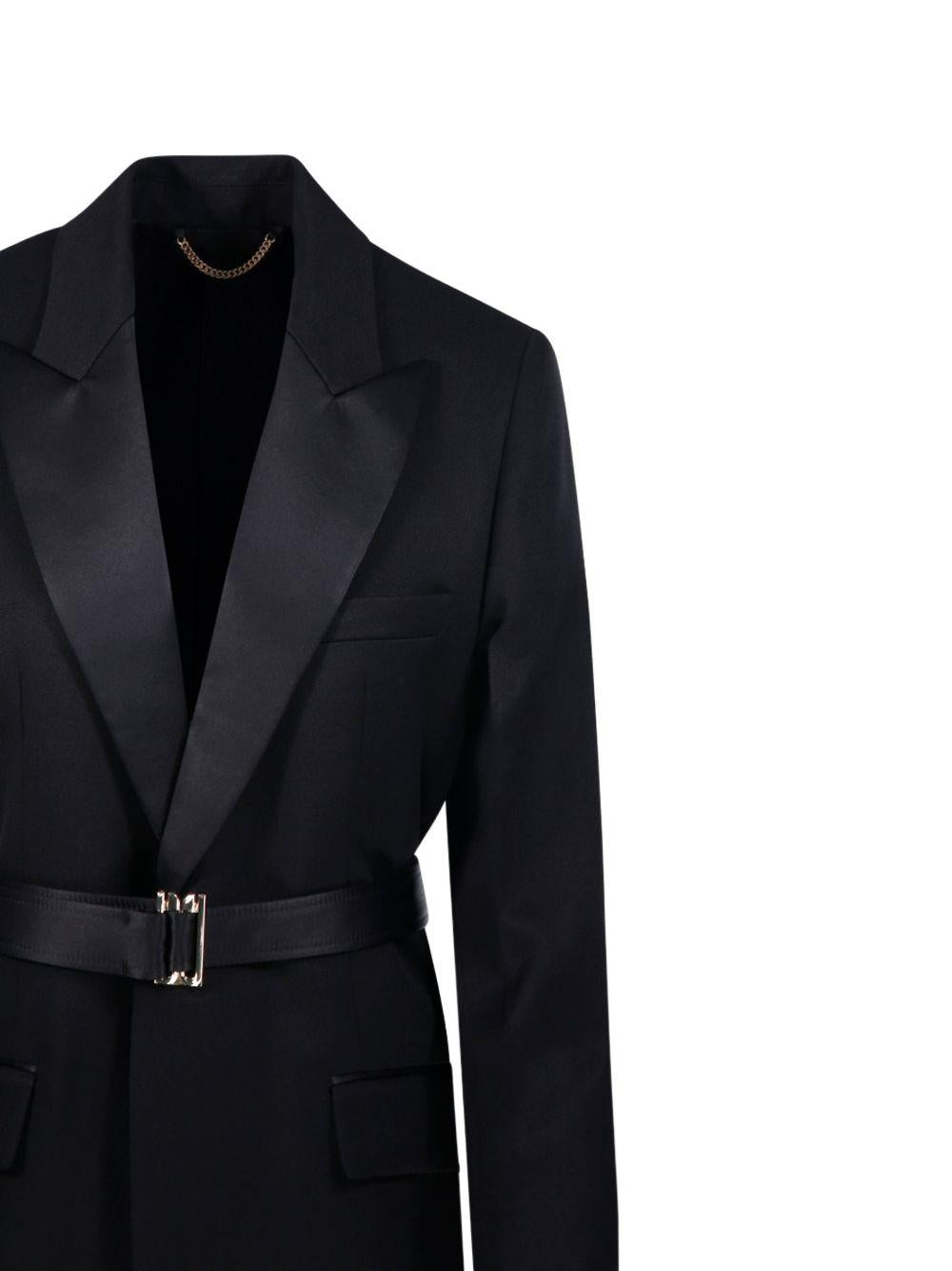 Blazer con cintura in nero Victoria beckham - donna 