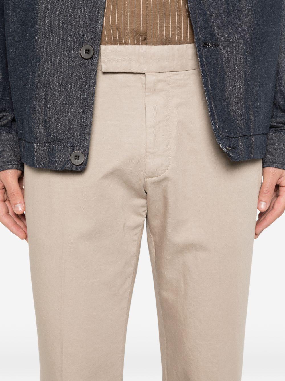 Pantaloni chino con passanti per cintura in beige Zegna - uomo 