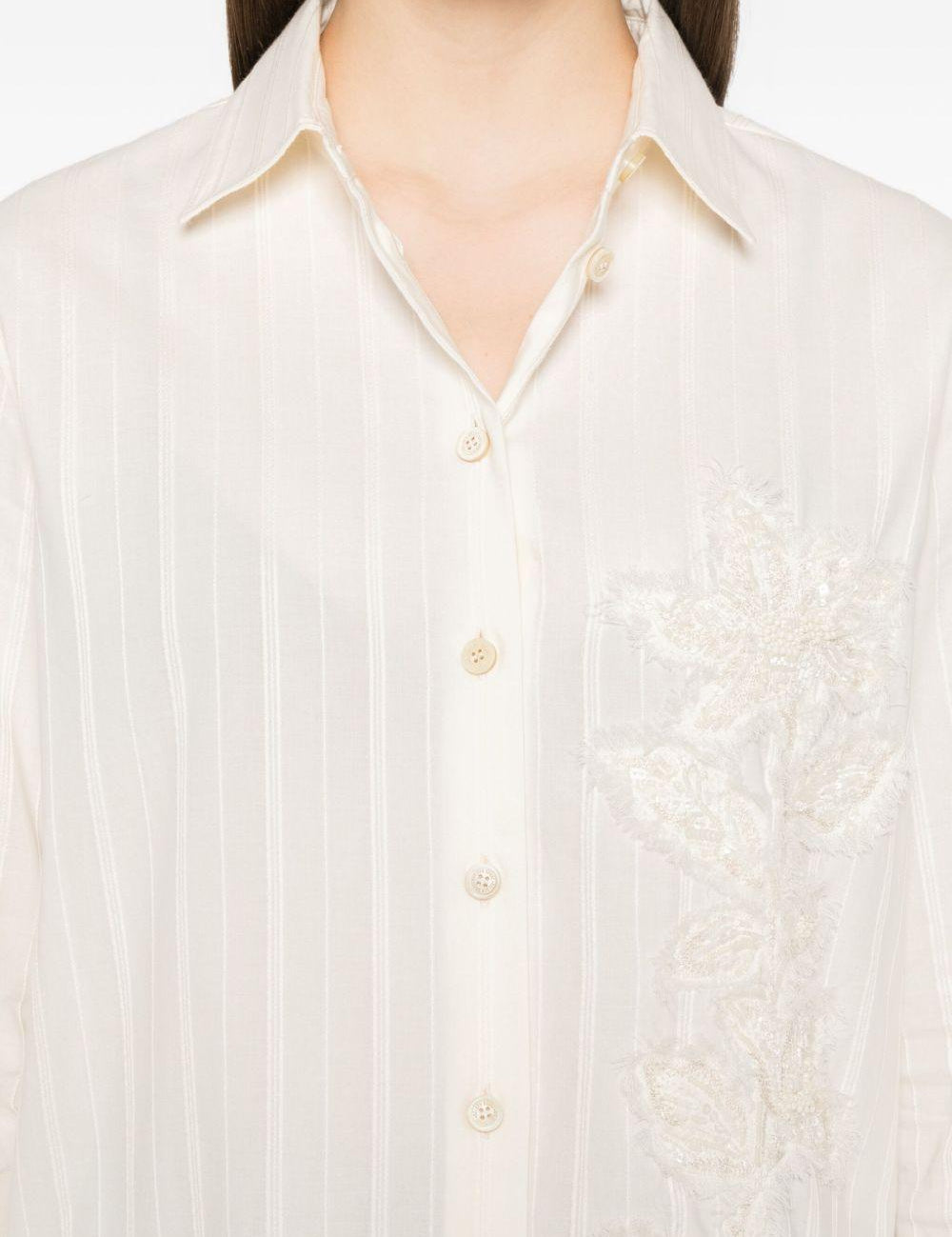 Camicia a righe in bianco Golden goose - donna 