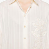 Camicia a righe in bianco Golden goose - donna 