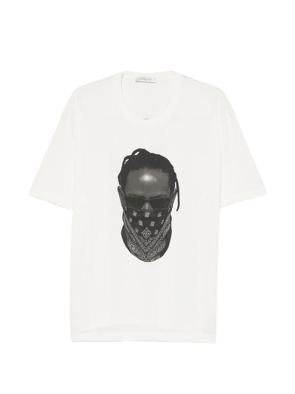 T-shirt con stampa in bianco Ih nom uh nit - uomo 