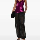 Top viola con scollo a V e spalline sottili in viola  Alberta ferretti - donna 