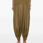 Pantaloni Mahon con coulisse in vita in verde Zimmermann - donna 