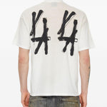 T-shirt in jersey in bianco 44 label group - uomo 