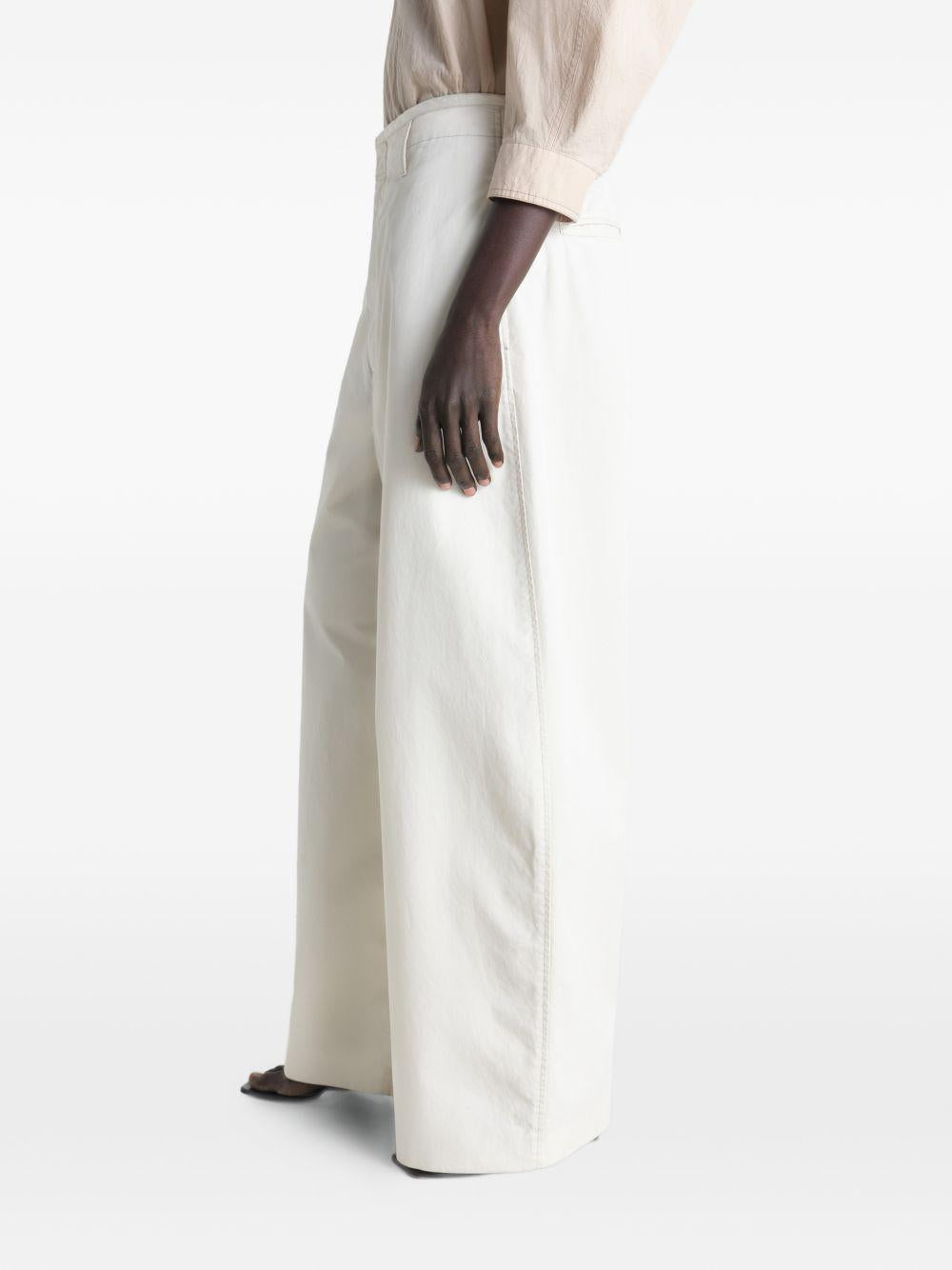 Pantaloni gamba ampia in bianco LEMAIRE  - donna 