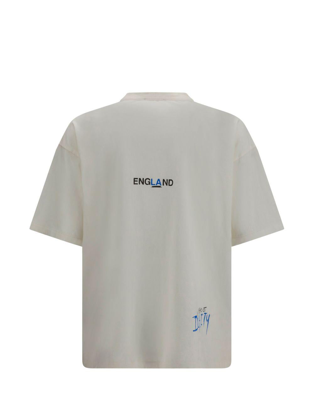 T-shirt con stampa grafica enemy in bianco Represent - uomo 