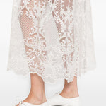 Gonna in pizzo in bianco Maurizio - donna 