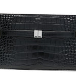 Borsa a tracolla con logo in nero 