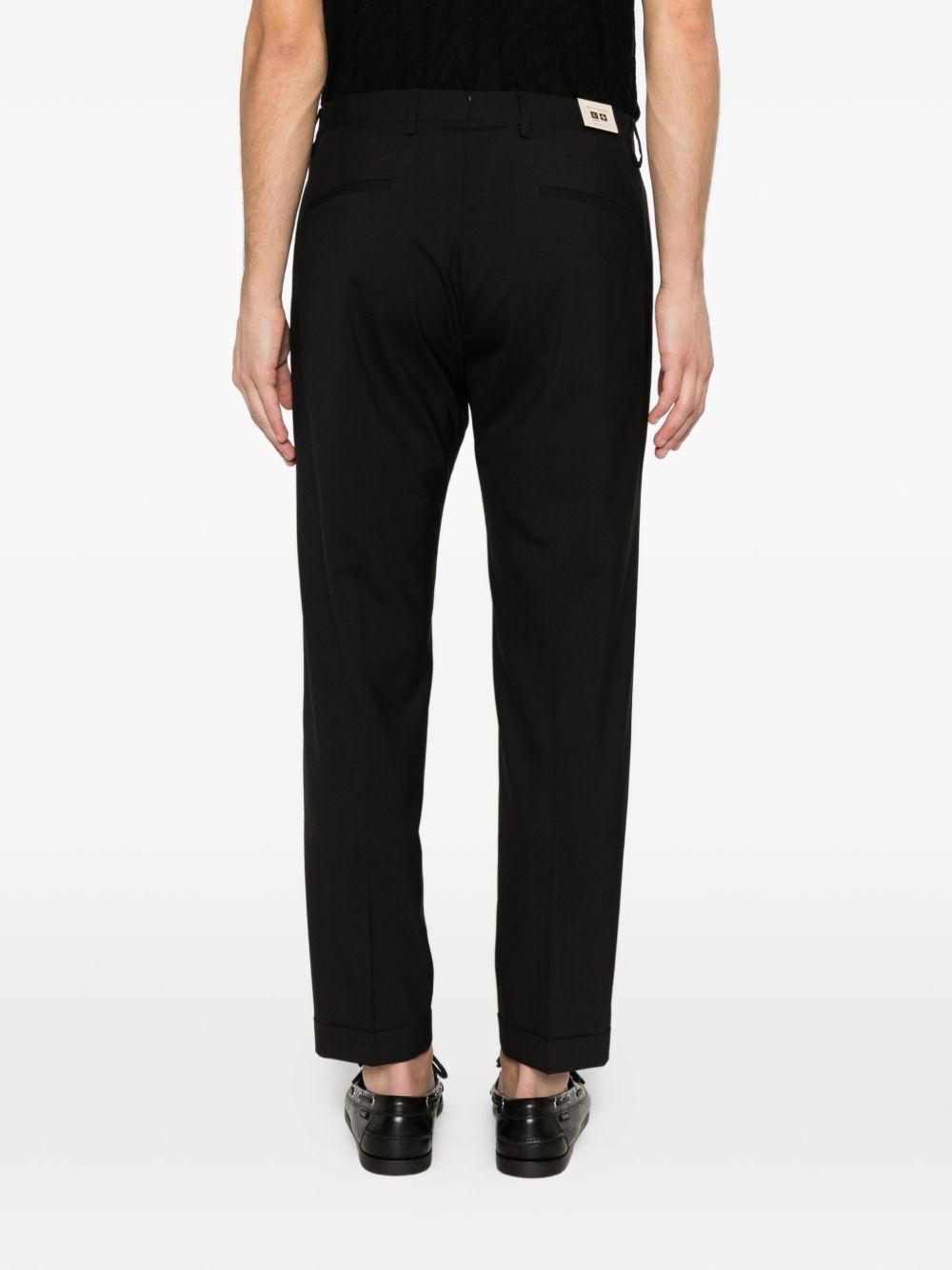 Pantaloni tiberio con pieghe in nero Briglia 1949 - uomo 