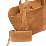 Borsa TOTE shopping 24.7 in pelle scamosciata beige Golden Goose - donna 