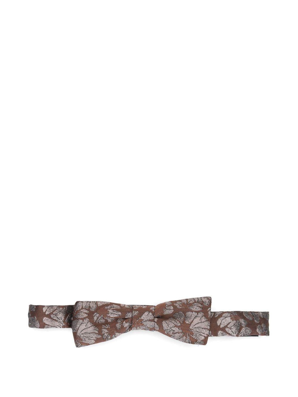 Papillon stampato in marrone Dries Van Noten - uomo 