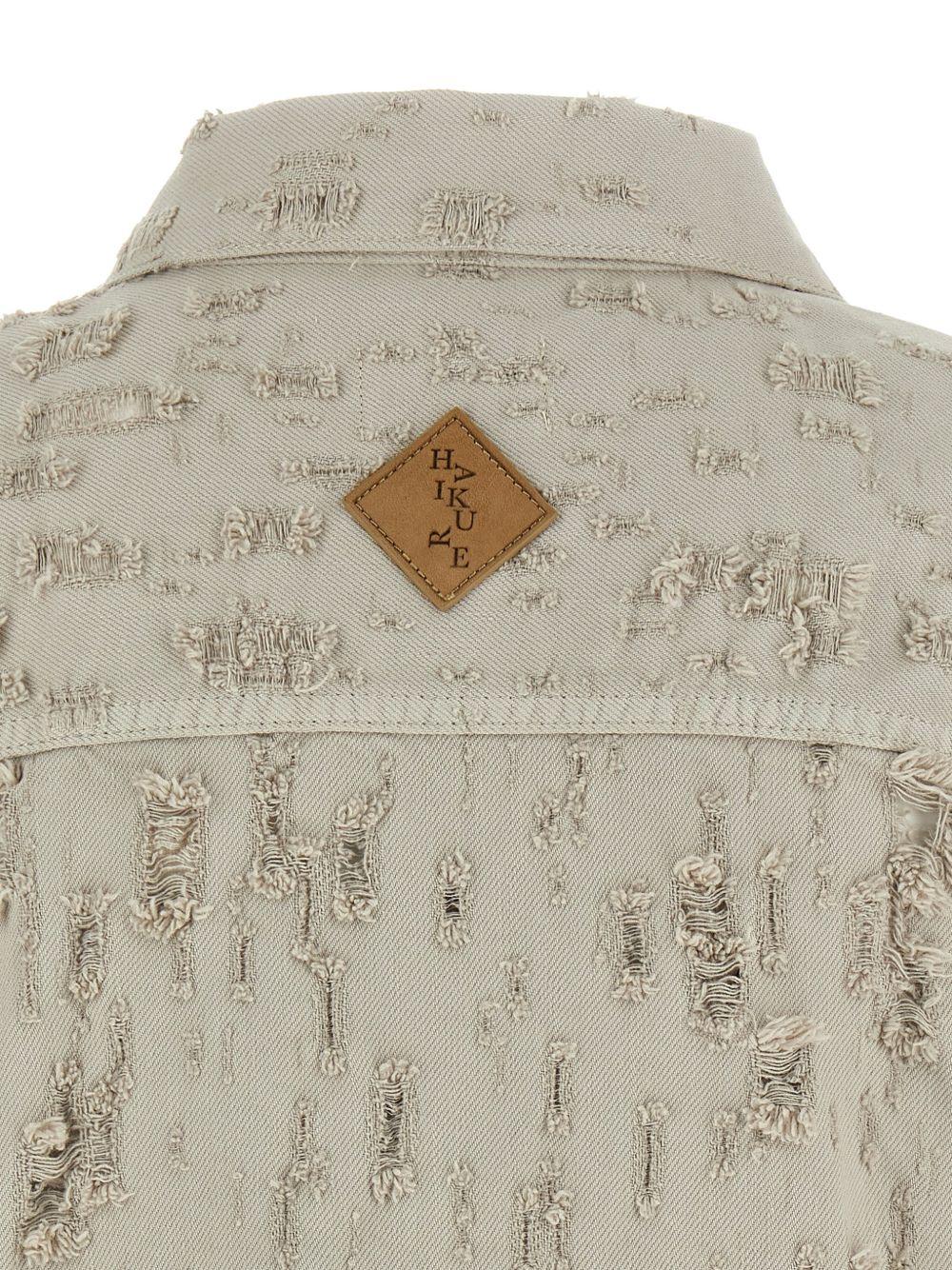 Gilet in denim effetto lavorato ryder in grigio Haikure - donna 