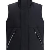 Gilet trapuntato con tasca con zip in nero Laminar - uomo 