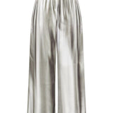 Pantaloni a gamba ampia elasticizzati in argento Diesel - donna 