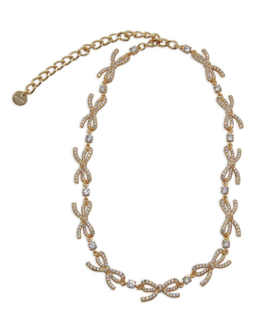 Collana con fiocco in oro Self-portrait - donna 