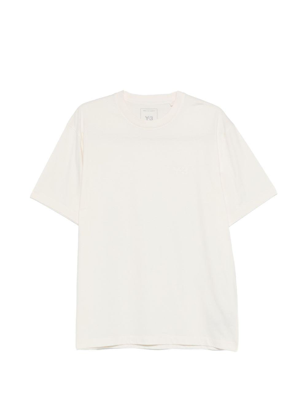 T-shirt con logo in bianco Y-3 - uomo 