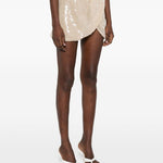 Minigonna con nodo in beige Oséree - donna 