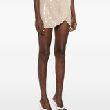 Minigonna con nodo in beige Oséree - donna 