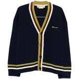Cardigan a righe con ricamo in blu Marni - uomo 