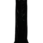 Abito da sera in velluto con fiocco in nero Alessandra Rich - donna 