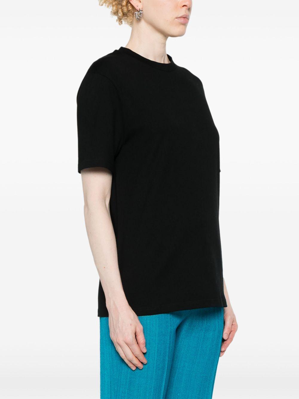 T-shirt con logo a maniche corte in nero Jil sander - donna 