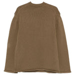 Maglione in maglia con zip sulla spalla in marrone OAMC PEACEMAKER - uomo 