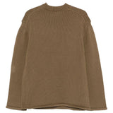 Maglione in maglia con zip sulla spalla in marrone OAMC PEACEMAKER - uomo 
