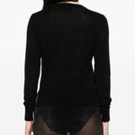 Maglione con decorazione di perle in nero Simone rocha - donna 
