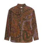 Camicia con stampa all-over multicolore 
