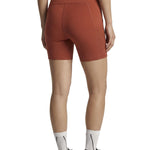 Aboito sportivo con shorts in rosso mattone Adidas by stella MC Cartney - donna 