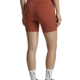Aboito sportivo con shorts in rosso mattone Adidas by stella MC Cartney - donna 