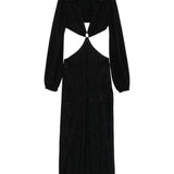 Abito con dettagli cut-out lumiere in nero Oséree - donna 