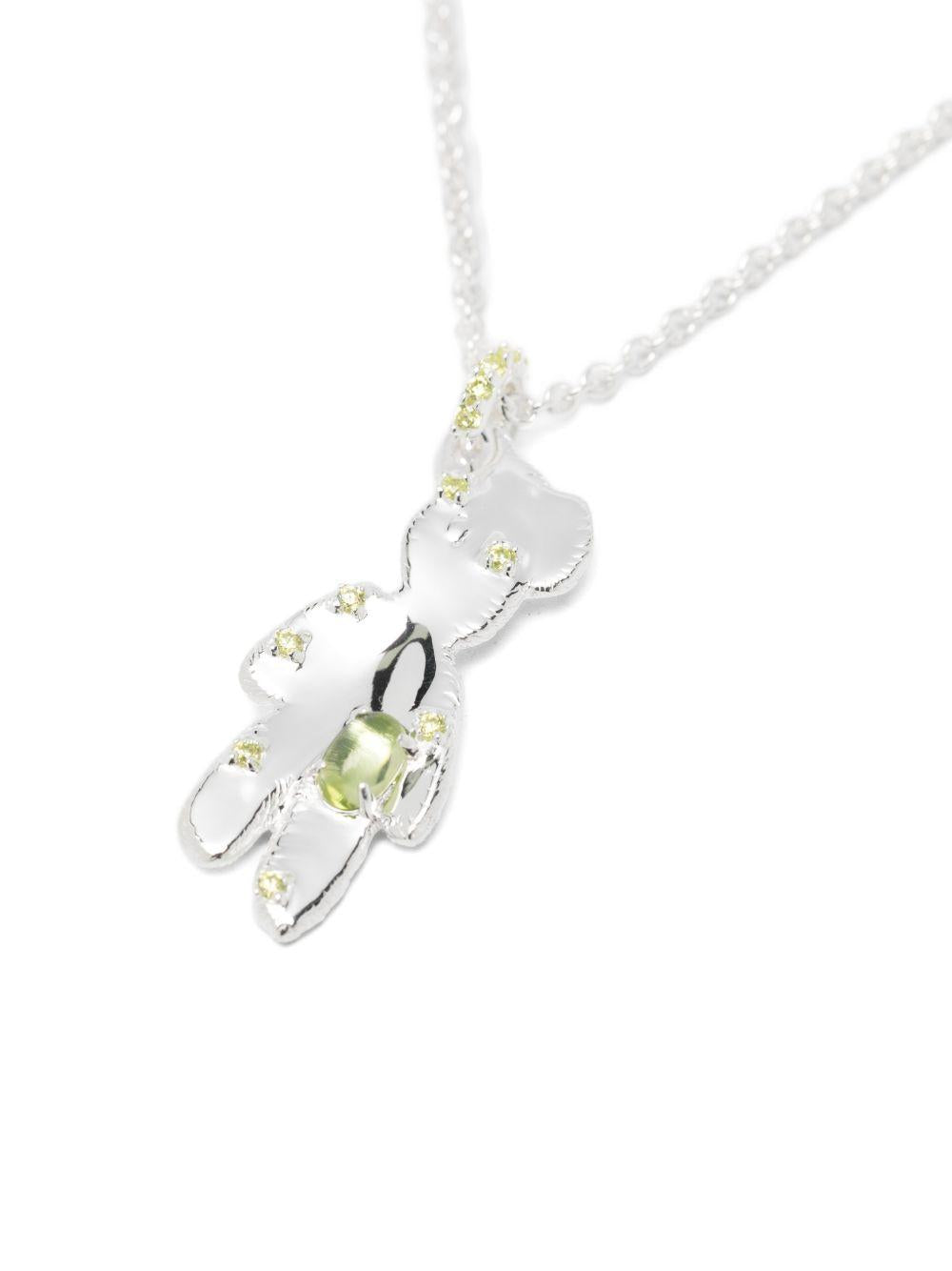 Collana con ciondolo a forma di orso in argento Yvmin - donna 