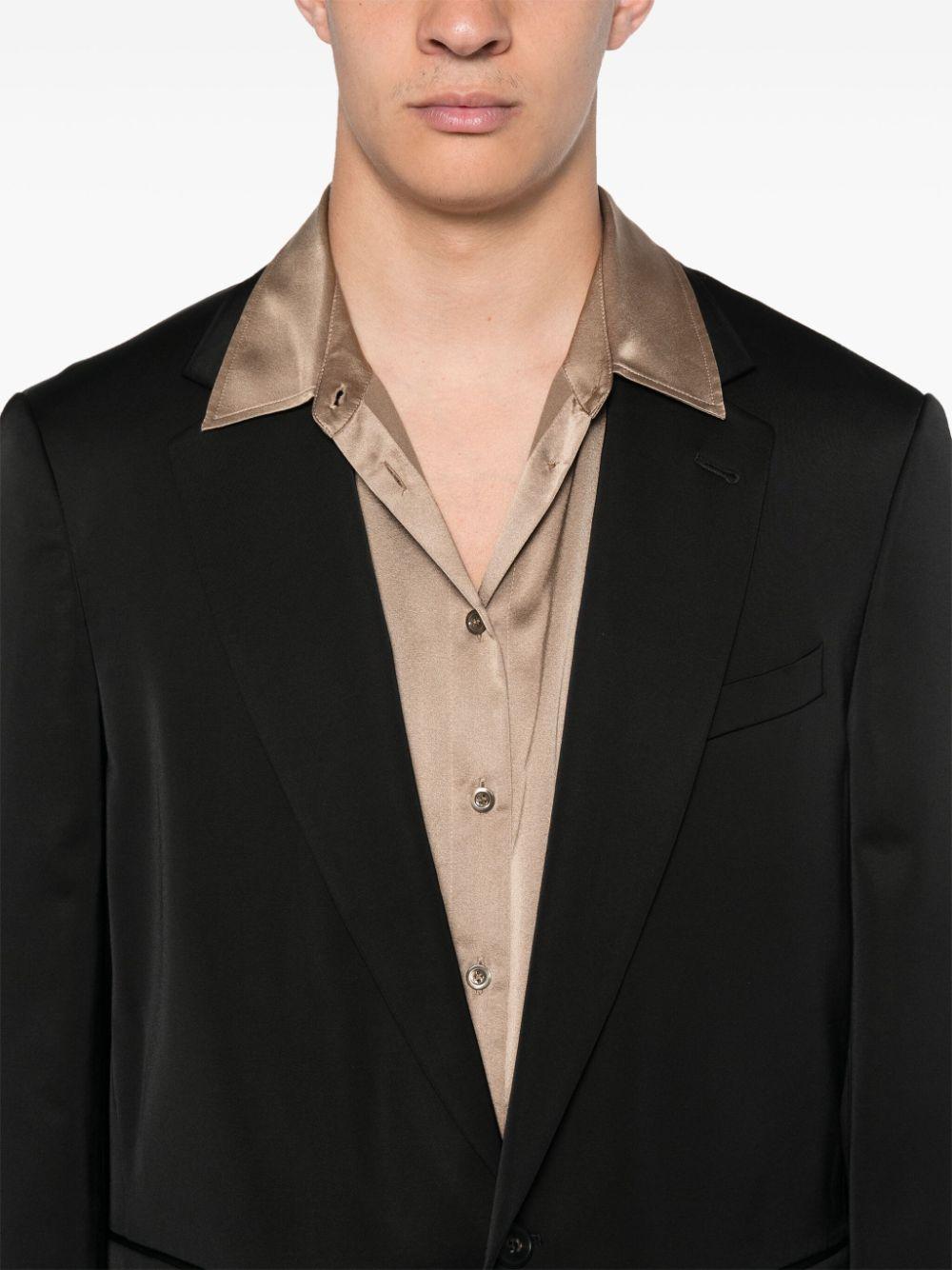 Giacca monopetto bram in nero Dries Van Noten - uomo 