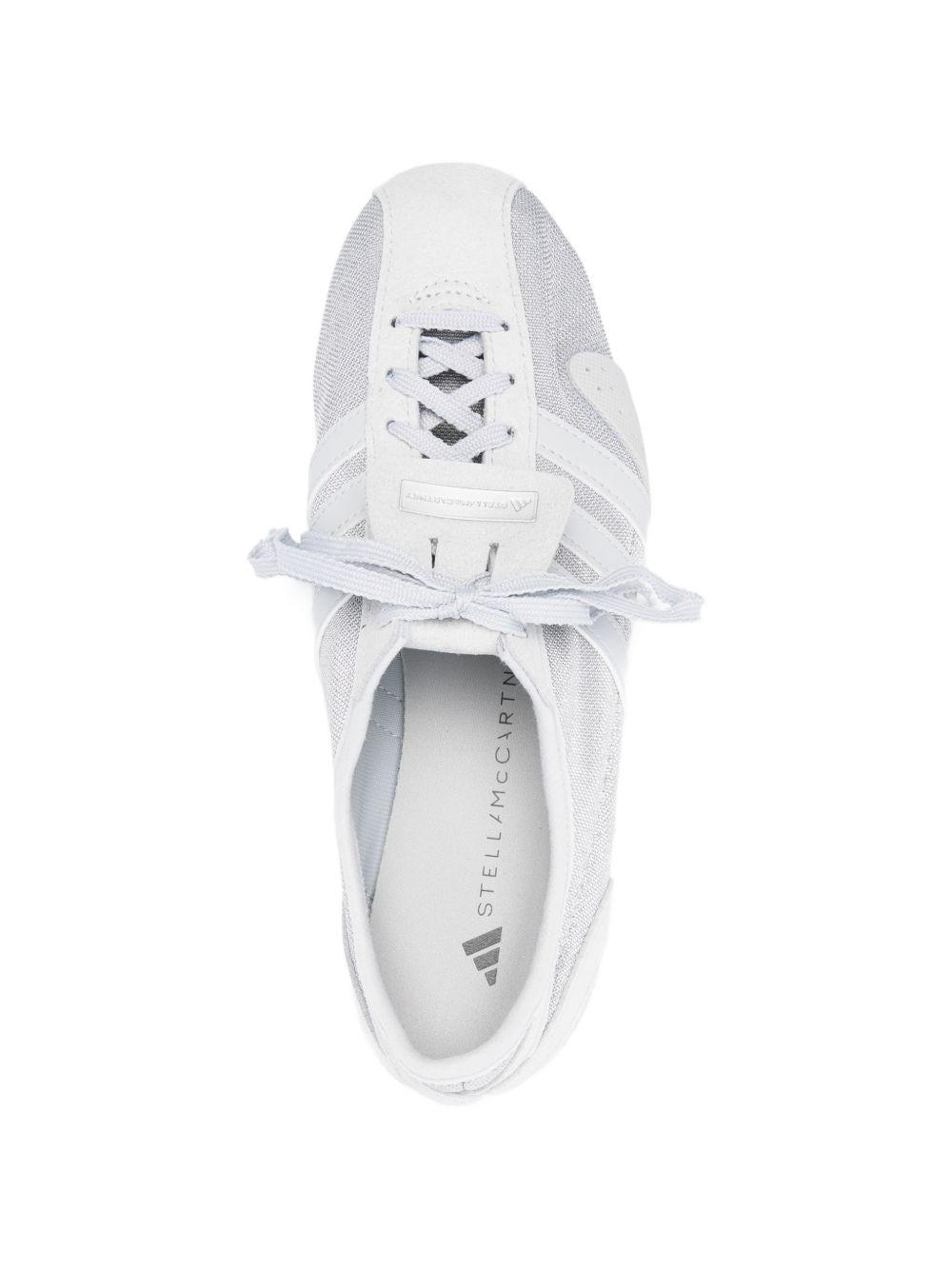 Sneakers con lacci metallizzati in grigio Adidas by stella mc cartney - donna 