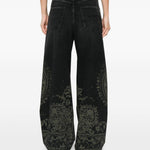 Jeans Damon Paisley in grigio R13 - donna 