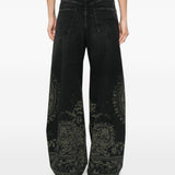 Jeans Damon Paisley in grigio R13 - donna 
